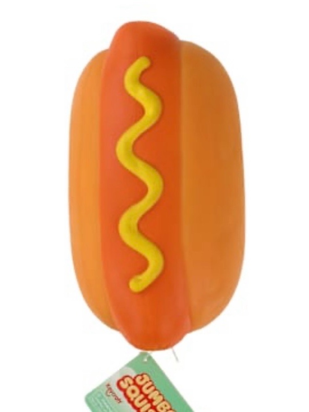 *VIRAL RARE NEW* SqueezeSquish Orange Hot Dog Novelty Toy - Hot Dog Squeezy